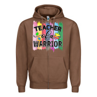 Chestnut Teacher of a warrior Zipper Hoodie - CowhideDigitalArt