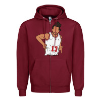 Burgundy joakim noah holster celebration Zipper Hoodie - tuanDangUi