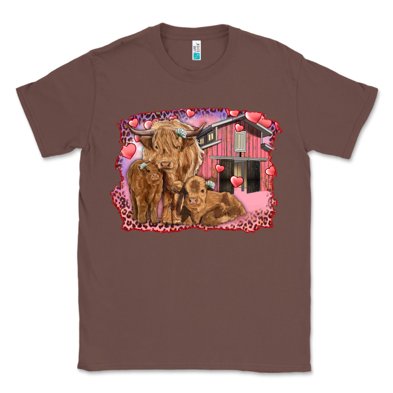 Valentines Day Mama Cow And Baby Cows Classic Tee by RanaPortraitStore | Teevron