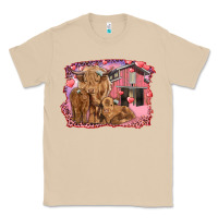 Mushroom valentines day mama cow and baby cows Classic Tee - RanaPortraitStore