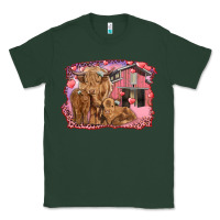 Sports Green valentines day mama cow and baby cows Classic Tee - RanaPortraitStore