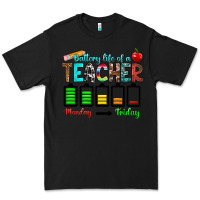 Black battery life of a teacher monday friday Premium Tee - RanaPortraitStore