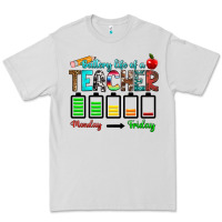 Dove Grey battery life of a teacher monday friday Premium Tee - RanaPortraitStore