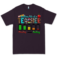 Plum battery life of a teacher monday friday Premium Tee - RanaPortraitStore