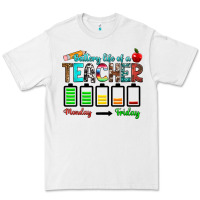 White battery life of a teacher monday friday Premium Tee - RanaPortraitStore