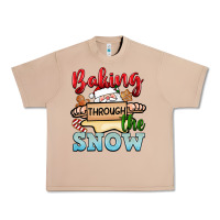 Burro Baking through the snow Urban Heavy Tee - NancyCooperArtShop