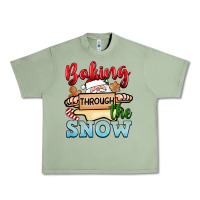 Oil Green Baking through the snow Urban Heavy Tee - NancyCooperArtShop