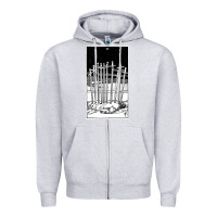 Heather Grey ten of swords   x of swords   tarot card   major arcana   fortune tell Zipper Hoodie - tuanDangUi