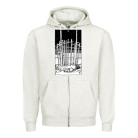 Oatmeal Heather ten of swords   x of swords   tarot card   major arcana   fortune tell Zipper Hoodie - tuanDangUi