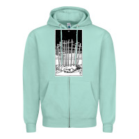 Seafoam ten of swords   x of swords   tarot card   major arcana   fortune tell Zipper Hoodie - tuanDangUi