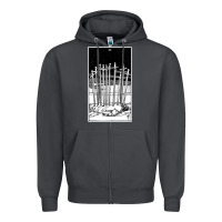 Smoke ten of swords   x of swords   tarot card   major arcana   fortune tell Zipper Hoodie - tuanDangUi