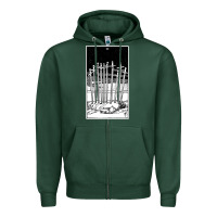 Sports Green ten of swords   x of swords   tarot card   major arcana   fortune tell Zipper Hoodie - tuanDangUi