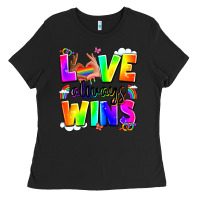 Black love always wins Ladies Tee - LillyAllenDesigns