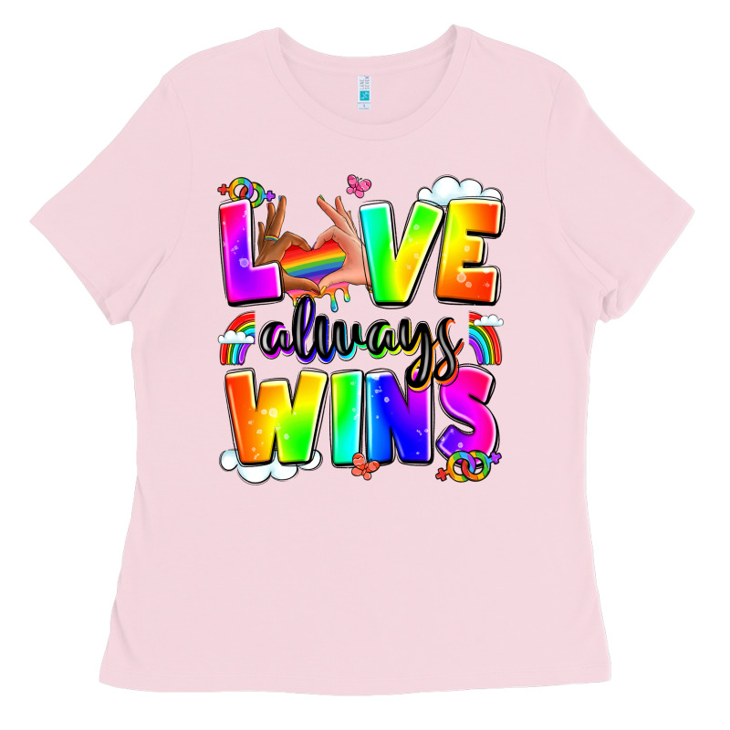Love Always Wins Ladies Tee by LillyAllenDesigns | Teevron
