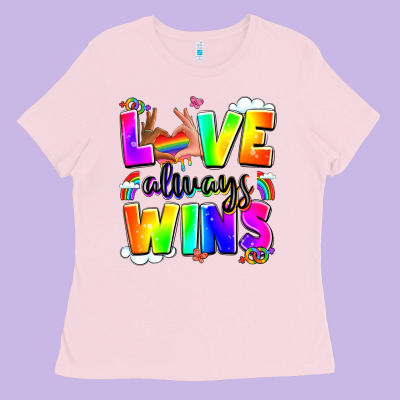 Love Always Wins Ladies Tee Designed By Lillyallendesigns