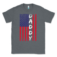 Charcoal Heather Daddy American Flag Classic Tee - Bettercallsaul