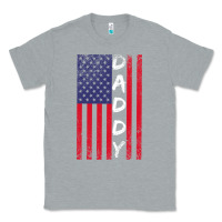 Heather Grey Daddy American Flag Classic Tee - Bettercallsaul