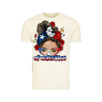 Vintage Arctic Puerto Rico messy bun Vintage Tee - NancyCooperArtShop