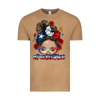 Vintage Camel Puerto Rico messy bun Vintage Tee - NancyCooperArtShop
