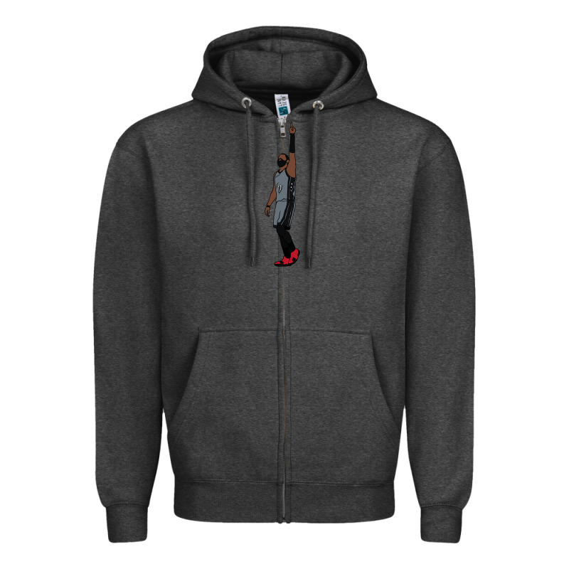 Kyrie Irving Pointing Up Zipper Hoodie by tuanDangUi | Teevron