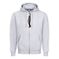 Heather Grey kyrie irving pointing up Zipper Hoodie - tuanDangUi