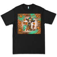 Black Western Hay Fall Cow Premium Tee - LillyAllenDesigns