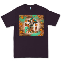 Plum Western Hay Fall Cow Premium Tee - LillyAllenDesigns
