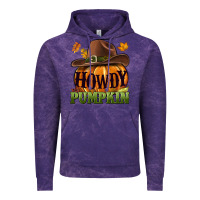 Cloud Purple Howdy pumpkin Vintage Hoodie - NancyCooperArtShop