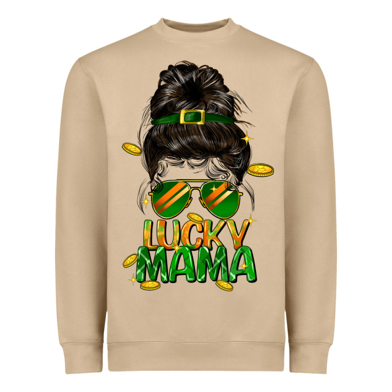 Lucky Mama St. Patricks Day Heavyweight Sweatshirt by FaDigitalArtStudio | Teevron