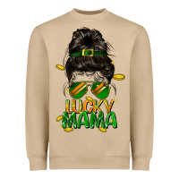 Mushroom lucky mama St. Patricks Day Heavyweight Sweatshirt - FaDigitalArtStudio