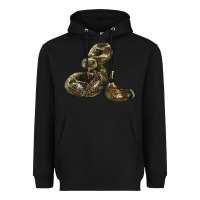 Black Rattlesnake Heavyweight Hoodie - LillyAllenDesigns