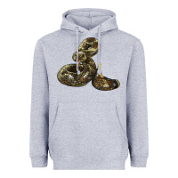 Heather Grey Rattlesnake Heavyweight Hoodie - LillyAllenDesigns