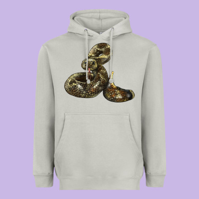 Rattlesnake Heavyweight Hoodie Designed By Lillyallendesigns