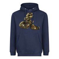 Navy Rattlesnake Heavyweight Hoodie - LillyAllenDesigns