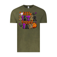 Vintage Olive little sister biggest fan basketball Vintage Tee - Jasminsmagicworld