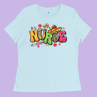 Mexican Spanish Nurse Ladies Tee Designed By Lillyallendesigns