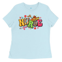 Baby Blue mexican spanish nurse Ladies Tee - LillyAllenDesigns