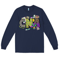 Navy cna mardi gras certified nursing assistant Long Sleeve Tee - CowGirlArtShop