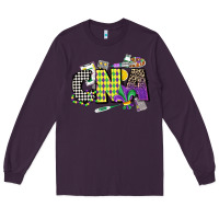 Plum cna mardi gras certified nursing assistant Long Sleeve Tee - CowGirlArtShop