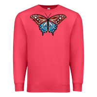 Cardinal Patriotic American Butterfly Premium Sweatshirt - LillyAllenDesigns