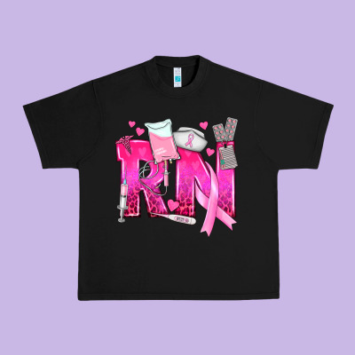 Breast Cancer Rn Registered Nurse Urban Heavy Tee Designed By Texasbilliewilder