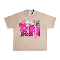 French Oak Breast Cancer RN Registered Nurse Urban Heavy Tee - texasbilliewilder