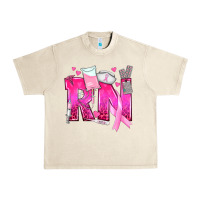 Sandshell Breast Cancer RN Registered Nurse Urban Heavy Tee - texasbilliewilder
