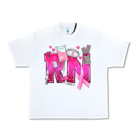 White Breast Cancer RN Registered Nurse Urban Heavy Tee - texasbilliewilder