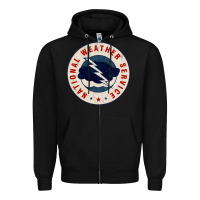 Black national weather service nws Zipper Hoodie - tuanDangUi