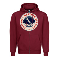 Burgundy national weather service nws Zipper Hoodie - tuanDangUi