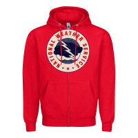 Red national weather service nws Zipper Hoodie - tuanDangUi