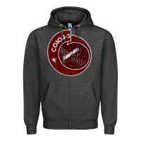 Charcoal Heather soyuz 3 space program Zipper Hoodie - tuanDangUi
