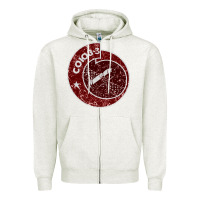 Oatmeal Heather soyuz 3 space program Zipper Hoodie - tuanDangUi