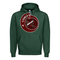 Sports Green soyuz 3 space program Zipper Hoodie - tuanDangUi